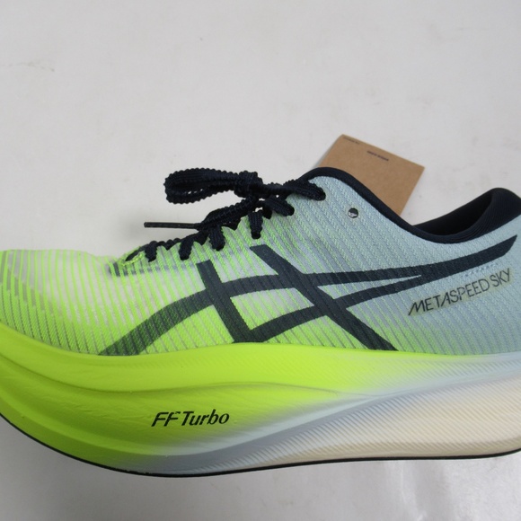 Asics MetaSpeed Sky Sneaker Hazard Green/Sky 1013A115 Size 6.5 US / 5 UK - Picture 6 of 12